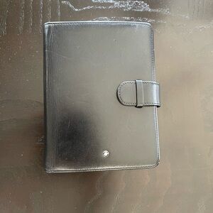 Mont blanc, black leather Meisterstuck organizer binder